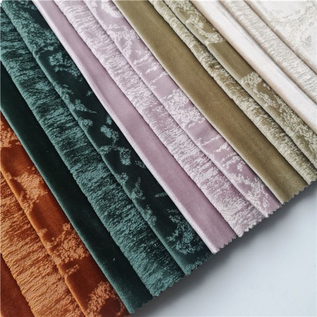glue embossed velvet fabric 
