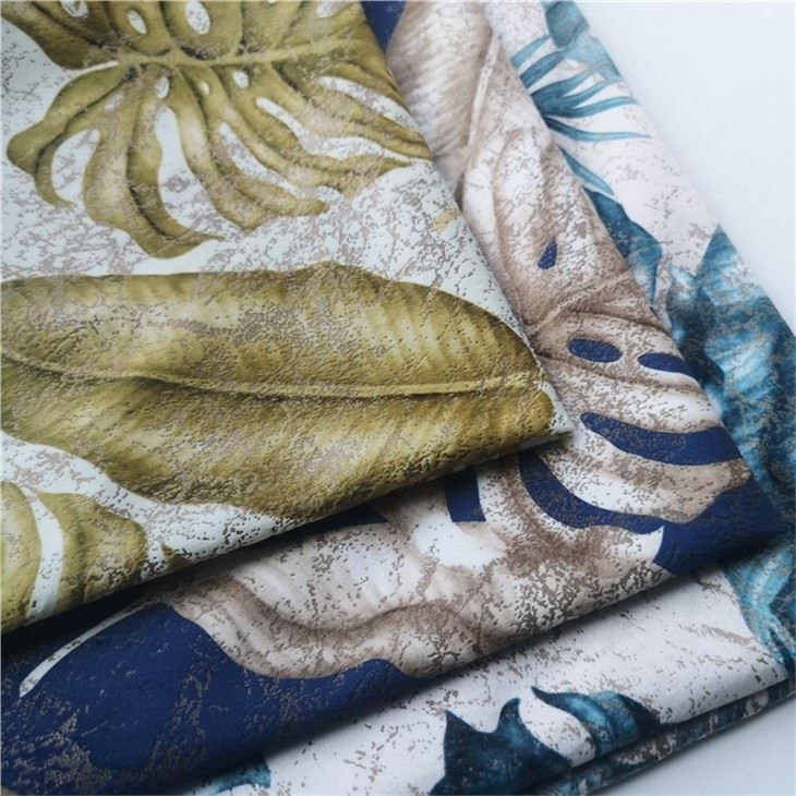 Velvet Fabric Floral Foil
